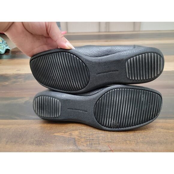 Trotters Jenn Loafers Black Leather Upper Antimicrobial Comfort Shoes Size 9 - Picture 4 of 7